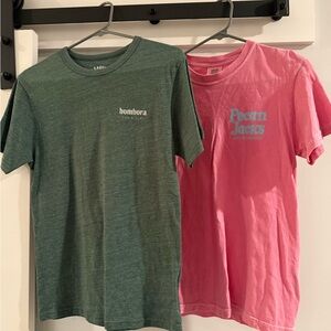 Bombora Rosemary Beach Green Men’s & Pecan Jacks Seagrove T-Shirt set Sz Small